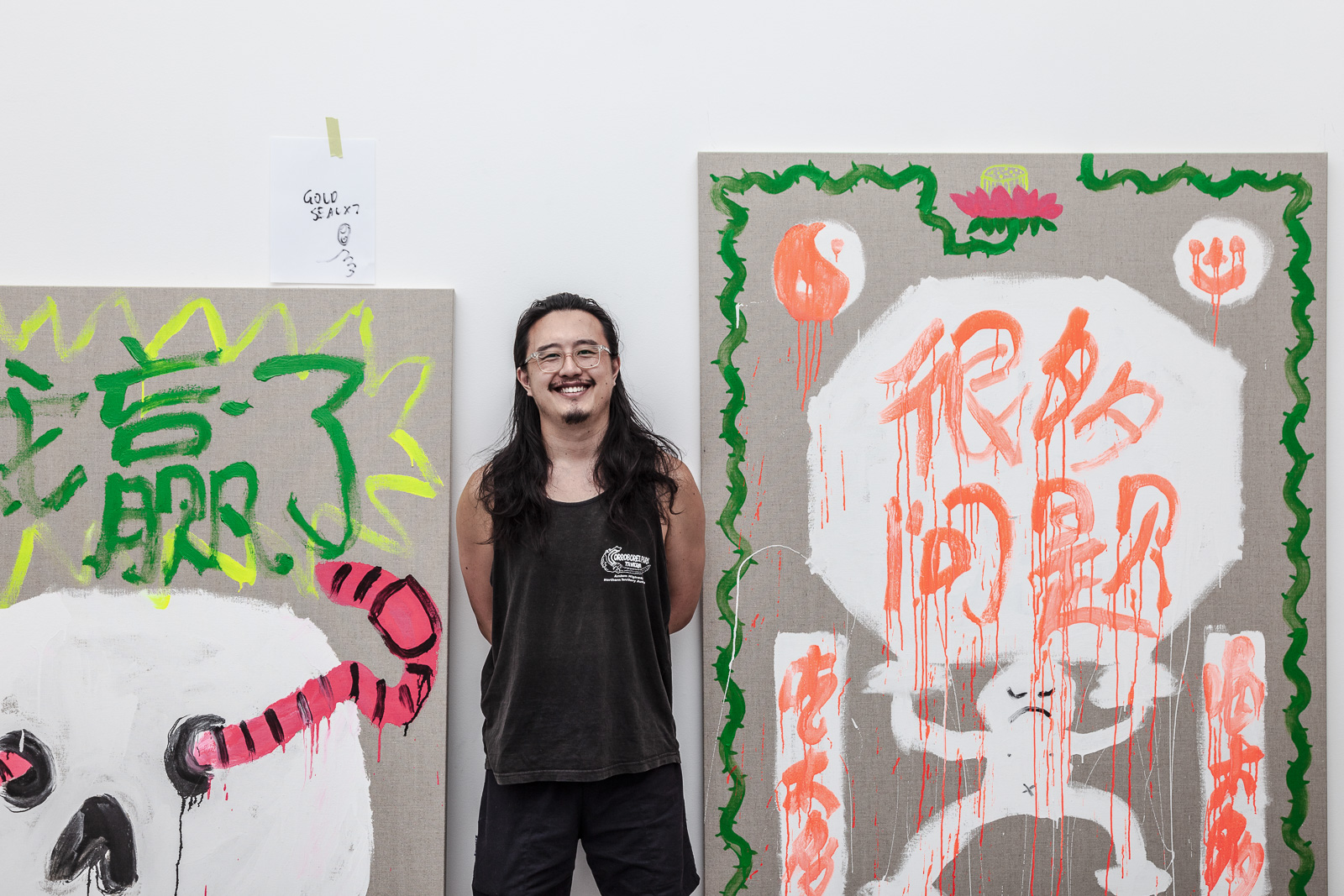 Jason Phu in the Chalk Horse Art Gallery Darlinghurst