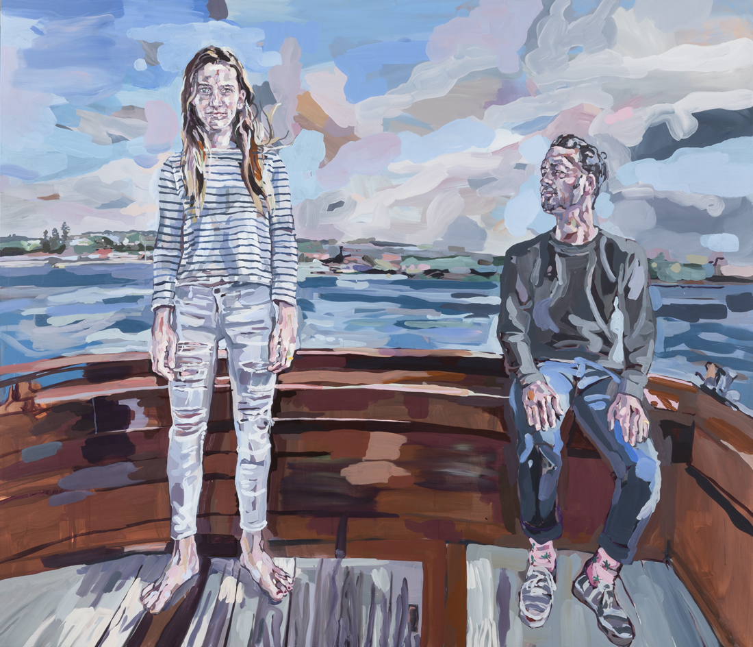 Alexandra Keating and Rupert Sanders on Yacht in Sydney